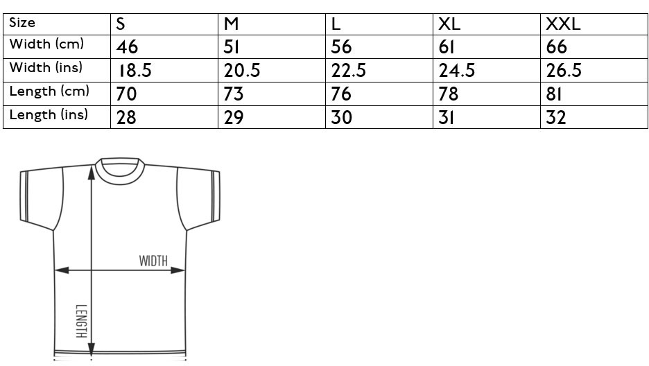 London Transport Museum Shop Size Guide